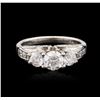 Image 1 : 14KT White Gold 1.33ctw Diamond Ring
