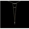 Image 1 : 0.34ctw Diamond Necklace - 14KT Yellow Gold
