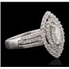 Image 2 : 14KT White Gold 1.21ctw Diamond Ring