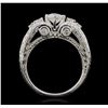 Image 3 : 14KT White Gold 1.15ctw Diamond Ring