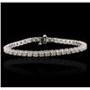 Image 1 : 14KT White Gold 4.40ctw Diamond Tennis Bracelet