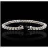 Image 2 : 14KT White Gold 4.40ctw Diamond Tennis Bracelet
