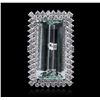 Image 1 : 14KT White Gold GIA Certified 37.30ct Aquamarine and Diamond Ring