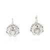 Image 1 : 14KT White Gold 1.10ctw Diamond Earrings
