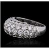 Image 2 : 14KT White Gold 5.34ctw Diamond Ring