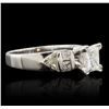 Image 2 : 14KT White Gold 1.87ctw Diamond Ring