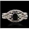 Image 1 : 14KT White Gold 1.54ctw Diamond Ring