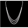 Image 1 : 14KT White Gold 11.60ctw Diamond Necklace