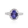 Image 1 : 14KT White Gold 2.95ct Tanzanite and Diamond Ring