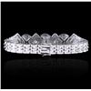 Image 2 : 18KT White Gold 3.43ctw Diamond Bracelet