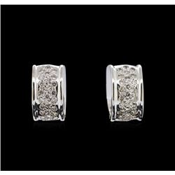 0.50ctw Diamond Earrings - 14KT White Gold