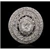 Image 1 : 14KT White Gold 1.72ctw Diamond Ring