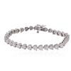 Image 1 : 14KT White Gold 7.60ctw Diamond Tennis Bracelet