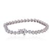 Image 2 : 14KT White Gold 7.60ctw Diamond Tennis Bracelet