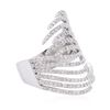 Image 2 : 14KT White Gold 0.68ctw Diamond Ring