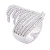 Image 3 : 14KT White Gold 0.68ctw Diamond Ring
