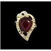 Image 1 : 14KT Yellow Gold 7.88ct Ruby and Diamond Ring