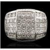 Image 1 : 18KT White Gold 4.65ctw Diamond Ring