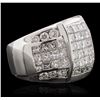 Image 2 : 18KT White Gold 4.65ctw Diamond Ring