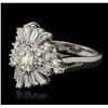 Image 2 : 14KT White Gold 2.65ctw Diamond Ring