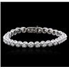 Image 1 : 14KT White Gold 3.26ctw Diamond Tennis Bracelet