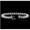 Image 3 : 14KT White Gold 3.26ctw Diamond Tennis Bracelet