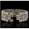 Image 3 : 14KT White Gold 14.92ctw Diamond Bracelet