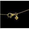 Image 3 : 0.46ctw Diamond Pendant With Chain - 18KT Yellow Gold