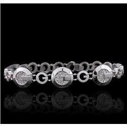 14KT White Gold 0.49ctw Diamond Bracelet