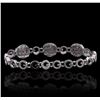Image 2 : 14KT White Gold 0.49ctw Diamond Bracelet
