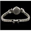 Image 2 : Vintage Hamilton 14KT White Gold 2.80ctw Diamond Ladies Watch