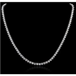 14KT White Gold 19.68ctw Diamond Necklace