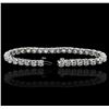 Image 3 : 14KT White Gold 6.80ctw Diamond Tennis Bracelet