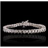 Image 1 : 14KT White Gold 2.46ctw Diamond Tennis Bracelet
