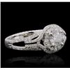 Image 2 : 14KT White Gold 1.17ctw Diamond Ring