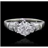 Image 1 : 14KT White Gold 1.53ctw Diamond Ring