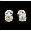Image 1 : 14KT White Gold 1.54ctw Diamond Stud Earrings