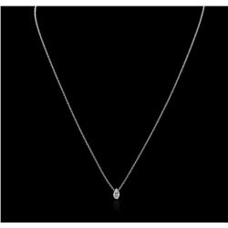 14KT White Gold 0.31ct Diamond Necklace