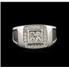 Image 1 : 0.78ctw Diamond Ring - 14KT White Gold