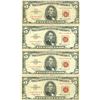 Image 1 : 1963 $5 Red Seal Bill Lot of 4