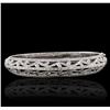 Image 1 : 18KT White Gold 1.68ctw Diamond Bangle Bracelet