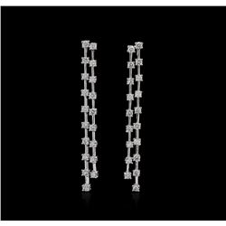 14KT White Gold 2.25ctw Diamond Earrings