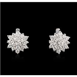 14KT White Gold 2.40ctw Diamond Earrings