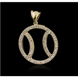 14KT Yellow Gold 1.07ctw Diamond Pendant