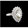 Image 2 : 14KT White Gold 9.34ctw Diamond Ring