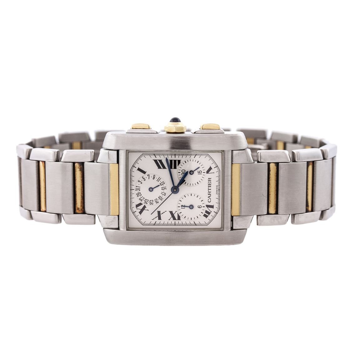 cartier two tone tank