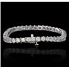 Image 2 : 14KT White Gold 9.31ctw Diamond Tennis Bracelet