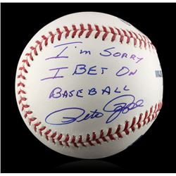 Autographed Pete Rose "I'm Sorry" Baseball PSA Certified