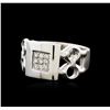 Image 1 : 14KT White Gold 0.14ctw Diamond Ring