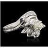 Image 2 : 14KT White Gold 1.26ctw Diamond Ring
